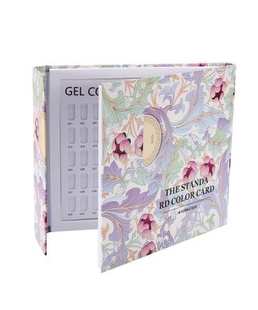 DEWIN Nail Display Book Nail Varnish Nail Swatches Nail Color Display Chart Book Nail Polish Gel Color Display Card Nail Art Showing Board (Stripes)