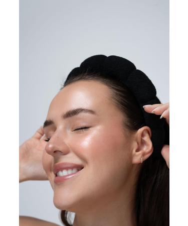 Brushworks Black Cloud Beauty Headband - Soft & Stylish Hair Wrap - Buy Online on GoSupps.com