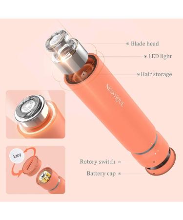 Ninatique Women's Painless Facial Hair Removal Razor - Living Coral - Buy Online on GoSupps.com