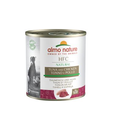Almo Nature HFC Natural - Wet food for dogs with tuna and chicken originally food quality and are now being used for dog food.Tuna and chicken 12 x 280g