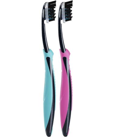 Oral-B Pro-Flex Charcoal Manual Toothbrush - Medium 2 Count - Buy Online on GoSupps.com