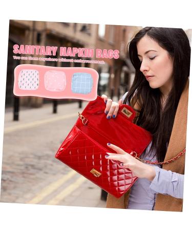 SEWOART 3 Pcs Aunt's Towel Storage Bag Set - Zipper Wallet & Cosmetic Holder for Sanitary Napkins and Lipstick - Chic Diaper Pad Organizer - Buy Online on GoSupps.com