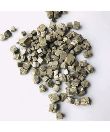 100g raw Natural Pyrite Quartz Bulk Stone Small Size Cube Tumbled Crystal Stone 10mm for Sale Natural Stones and Minerals - Buy Online on GoSupps.com