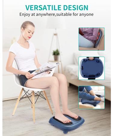 Nekteck Shiatsu Heated Foot Massager Machine with Infrared Heat - Electric Kneading for Plantar Fasciitis Relief - Blue - Buy Online on GoSupps.com