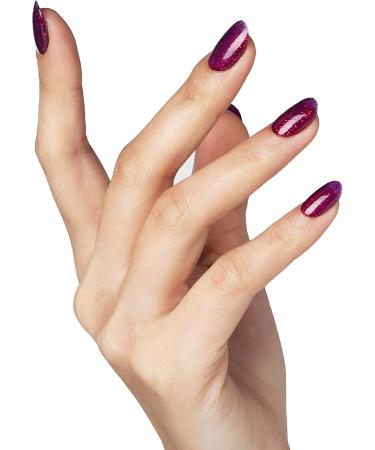 Bluesky Gel Nail Polish Ruby Ritz 80545 Dark Glitter Garnet Red Long Lasting Chip Resistant 10 ml (Requires Drying Under UV LED Lamp) - Buy Online on GoSupps.com