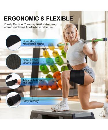 Supregear Thigh Support Wrap - Adjustable Compression Neoprene Sleeve for Hamstring, Quad, and Groin Muscle - Breathable Non-Slip Leg Brace for Men and Women - Black XL - Buy Online on GoSupps.com