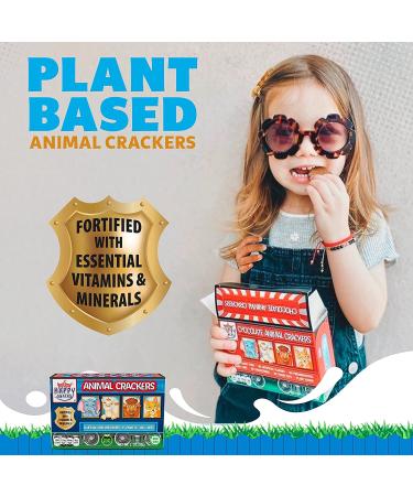 Happy Snacks Animal Crackers: Plant-Based Ingredients, Nut & Peanut-Free. Fortified with Vitamins & Minerals, No Artificial Ingredients - 8 Oz Bag Variety Pack (Pack of 6) - Buy Online on GoSupps.com