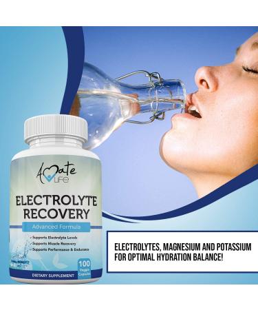 Electrolyte Capsules with Vitamin D3, Magnesium, Potassium & Calcium - Muscle Recovery, Performance & Endurance Support 100 Capsules | Made in USA - Buy Online on GoSupps.com