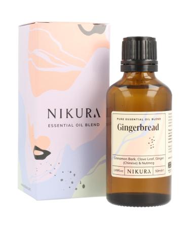 Nikura | Gingerbread Essential Oil Blend - 50ml - 100% Natural 50 ml (Pack of 1)