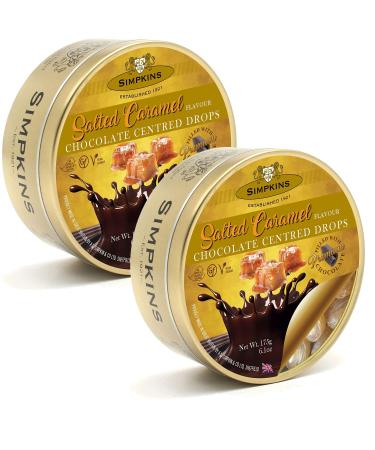 Simpkins Chocolate Centred Salted Caramel Flavour Drops 175g Pack of 2
