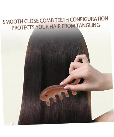 Healeved 5-St Fish-Shaped Ergonomic Massage Comb - Portable Acupuncture Tool for Head and Scalp - Ideal Wooden Comb for Women - Buy Online on GoSupps.com