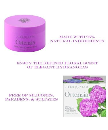 LEngolario Ortensia Body Cream 200 ml - Hydrating & Luxurious Moisturizer for All Skin Types | Shop Internationally - Buy Online on GoSupps.com