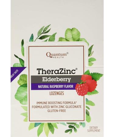 Quantum Zinc Elderberry Raspberry Lozenges - 1.2 oz | 12 Count Case for Immune Support - Buy Online on GoSupps.com