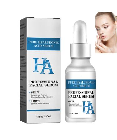 Hyaluronic Acid Facial Essences Pure Hyaluronic Acid Facial Serum.Pore Shrink Serum Anti Age Hyaluronic Acid Serum Tightening Nourishing and Firming Essence Liquid Whitening Hyaluronic Essence 30ML