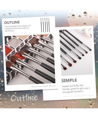 DRESSOOS 5pcs Eye Shadow Brush Makeup Brush Eye Brush Eye Shadows Kit Eye Shadow Brushes Wooden Handle - Buy Online on GoSupps.com