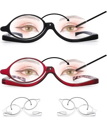 JM Makeup Reading Glasses 2 Pack - Flip Down Cosmetic Readers for Women | 3.0x Magnification - Buy Online on GoSupps.com