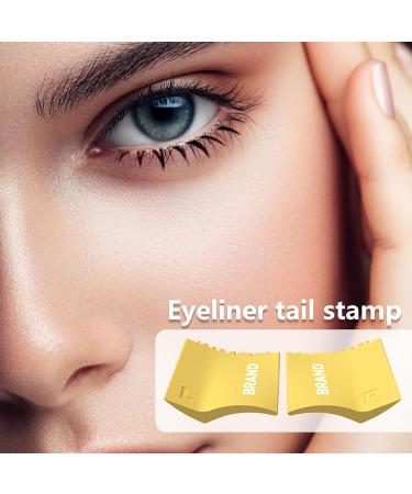 Eyelash Stamps Tool | Eyeliner Stamp Eye Liner Tool | Extensions Natural Looking Bottom Lashes for Makeup Beginner Girls Yellow - Buy Online on GoSupps.com