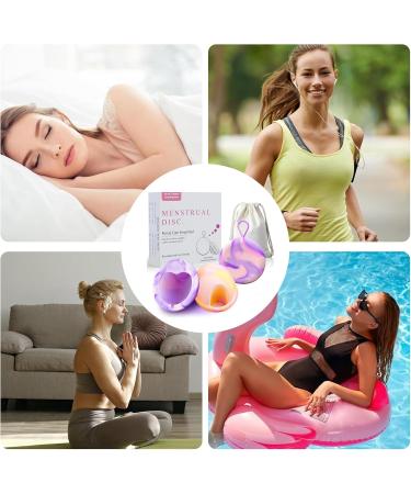 Wusanan Menstrual Disc - 2 PCs Eco-Friendly Silicone Cups for Active Women | Ideal for Sports Swimming & Intimacy - Buy Online on GoSupps.com