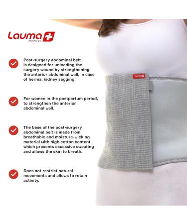 Buy Lauma Medical AB110 Postoperative Abdominal Belt - Adjustable Support for Recovery | International Shipping - Buy Online on GoSupps.com