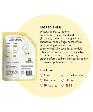 J.R. Watkins Lemon Foaming Hand Soap Refill 28 fl oz 3 Pack | All Natural, Moisturizing, Alcohol-Free | Cruelty-Free, USA Made | Best Bulk Hand Wash Refill - Buy Online on GoSupps.com