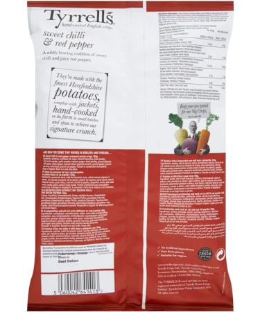 Tyrrell's Sweet Chilli/Paprika Crisps 150g Bag - Buy Online on GoSupps.com