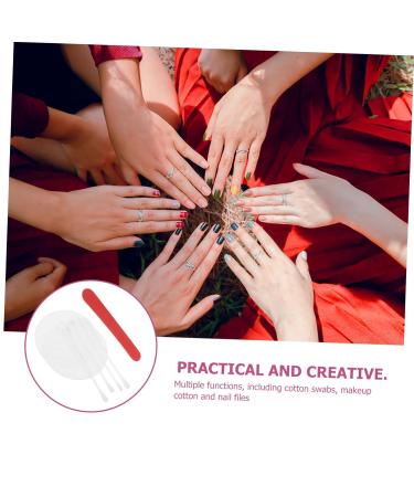 Beaupretty 20-Pack Fingernail Files & Makeup Remover Pads - Natural Nail Care Ear Cleaning Swabs & Face Cleaner Pads for Women - Buy Online on GoSupps.com