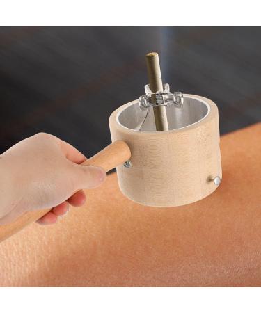Beavorty Moxa Stand Tool Set - Portable Moxibustion Box with Wooden Handle for Home Healing - Buy Online on GoSupps.com