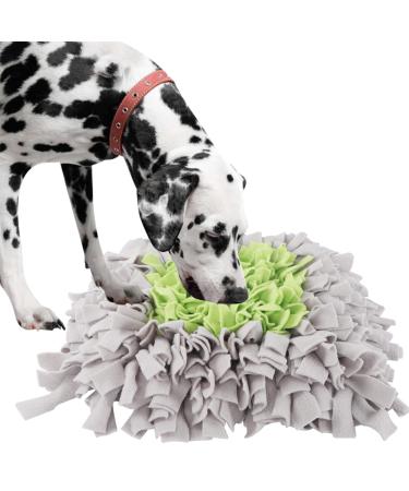 Ieuumler sniffing carpet dog smell training sniffing ceiling food mat training mat for pet dog cats cats ie075 (45x45cm gray & green) 45x45cm gray & green