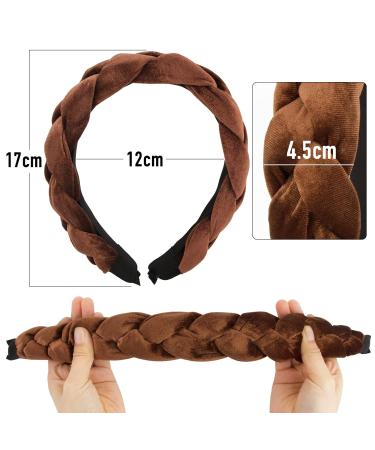 Vintage Brown Boyrot Hair-Ripped Headband | Padded Rockabilly Fashion Accessory for Women & Girls - Buy Online on GoSupps.com