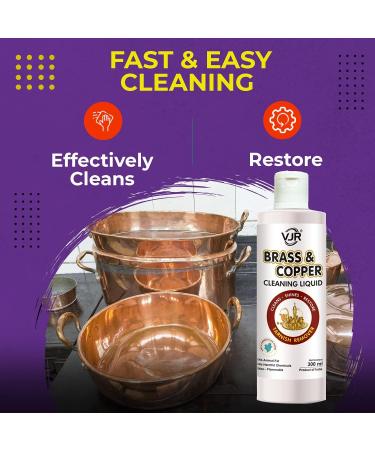 Brass & Copper Cleaning Gel - 300ml | Natural Safe Formula for Heavy Tarnish Removal - Buy Online on GoSupps.com