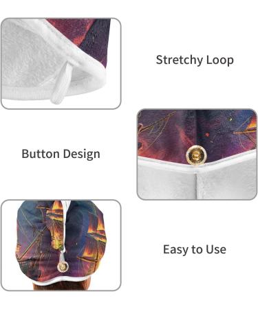 Buy Sailboat Hair Towel 2 Pack - Super Absorbent Quick Dry Hair Turbans for Women & Girls | Perfect Hair Drying Solution - Buy Online on GoSupps.com