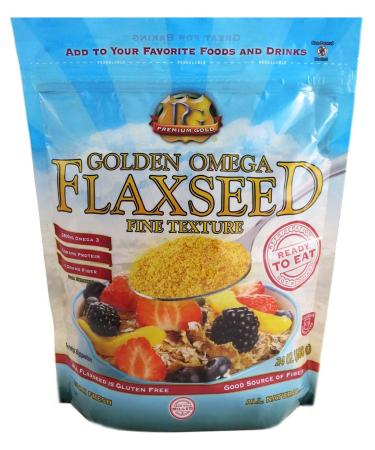 Premium Gold Ground Flax Seed High Fiber Food, Omega 3, 24 Ounce