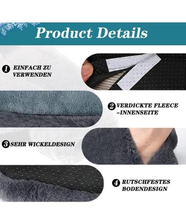 Buy Electric-Free Foot Warmer & Waist Cover for Pain Relief | 2L Hot Water Bottle for Cold Feet - Gray 35.5x30.5 cm | Ideal for Men & Women - Buy Online on GoSupps.com