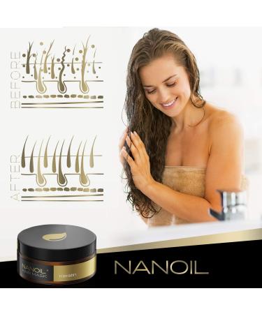 NANOIL Keratin Hair Mask 10fl oz - Revitalize and Strengthen Weak Hair - Buy Online on GoSupps.com