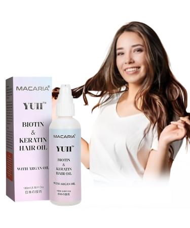 Macaria Herbal Pvt ltd YUII Biotiin Hair Oil Strengthening motes Growth Shine