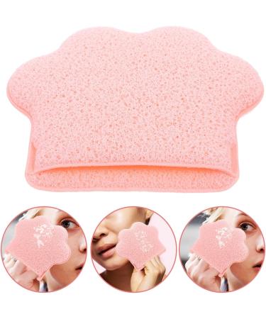 Baluue Makeup Cleansing Puff Face Washing Sponge Makeup Remover Pad Cute Cat Shaped Hydrophilic Soft Exfoliator Puff for Deep Cleansing Skin Care Pink - Buy Online on GoSupps.com