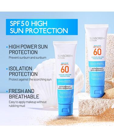  Tsuchiya Sunblock Lotion Insulation Waterproof SPF 60 PA+++ Sunblock Lotion Insulation - 50ml UV Protection Facial Sunscreen Oil Free for Sports Travel Face and Body Tsuchiya - Buy Online on GoSupps.com