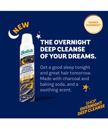 Batiste Dry Shampoo Overnight Deep Cleanse Prevent Oil Build-up In Hair Made With Charcoal Waterless Shampoo 200 mL Overnight 200 ml (Pack of 1) - Buy Online on GoSupps.com