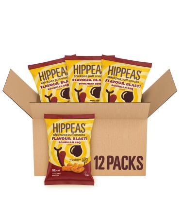 Hippeas Flavour Blast Bohemian BBQ Chickpea Puffs 22g (Pack of 12)