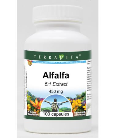Alfalfa 5:1-450 mg (100 Capsules ZIN: 518837)