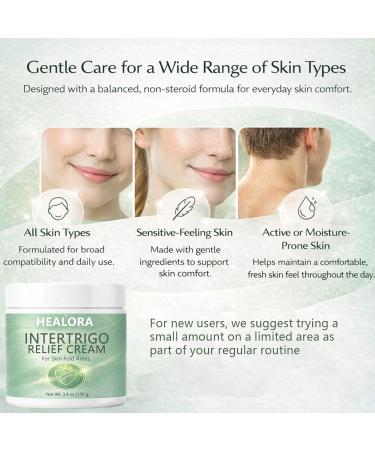 Intertrigo Cream Non-Greasy Formula for Chafing Support & Moisture Control for Daily Comfort in Sensitive Skin Areas Ideal for Underarms Inner Thighs & Skin Folds 3.4 oz (1) 1.76 Ounce (Pack of 2) - Buy Online on GoSupps.com
