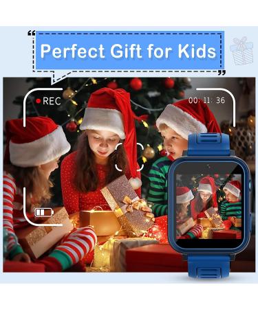 Kids Smart Watch for Boys | 24 Games Alarm Clock Camera Music Player | Touchscreen Toddler Watch Blue | Ages 3-12 - Buy Online on GoSupps.com