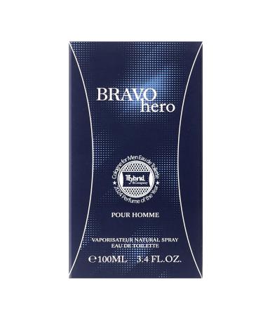 Hybrid & Company Bravo Hero Code Pour Homme For Men Eau De Toilette Vaporisateur Natural Spray 3.4 Fl Oz - Buy Online on GoSupps.com