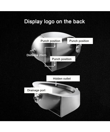 Wall-Mounted Induction Drainage Public Toilet Urinal Commercial Bathroom Urinal Funnel Toilet 304 Stainless Steel Spill Proof Men's urinals for Hotel Toilets Bathroom A - Buy Online on GoSupps.com