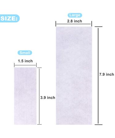BQTQ 600 Pcs Non-Woven Wax Strips for Body & Facial Hair Removal - Women & Men - White - Buy Online on GoSupps.com