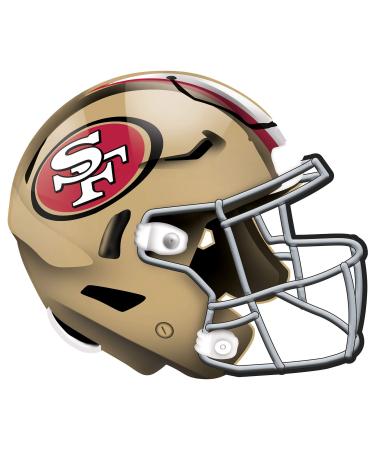 NFL San Francisco 49ers Unisex San Francisco 49ers Authentic Helmet, Team Color, 12 inch