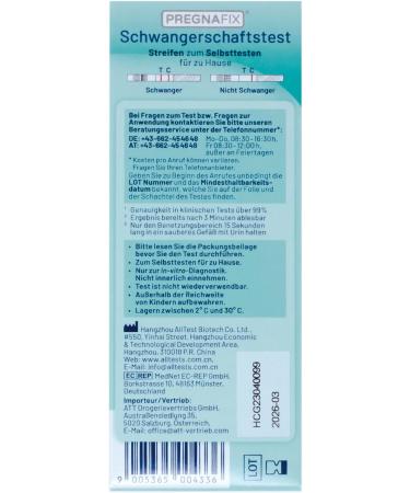 Pregnafix Patrol Test - Fast & Reliable Pregnancy Test Results in 3 Minutes Use From Due Date - Buy Online on GoSupps.com