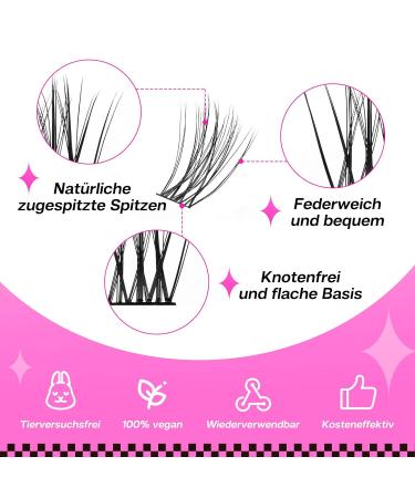 Calailis DIY Individual Eyelashes - 120 PCs D Curl Cluster Lashes for Home Application (10-16mm A12 Mix) | Shop Quality Lash Extensions - Buy Online on GoSupps.com
