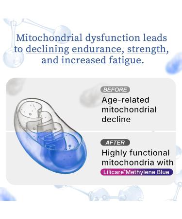 LILICARE Methylene Blue Gummies for Humans | Upgraded Antioxidant & Brain Booster Supplement for Cognitive Function, Energy, Cellular& Mitochondrial Health | Pure, Fast-Absorbing, Vegan, 60 Counts - Buy Online on GoSupps.com