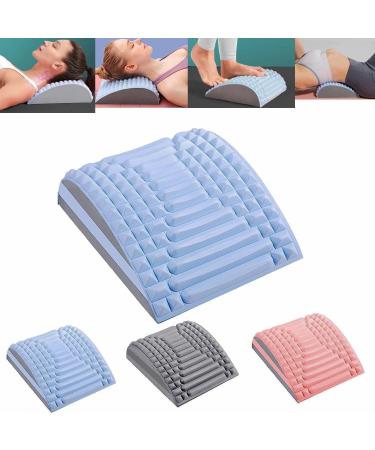 Wavata neck and back extensor Eva 2 in 1 align neck and back extensor new life back extensor for relief from the neck and back pain spine for herniated disc (blue)